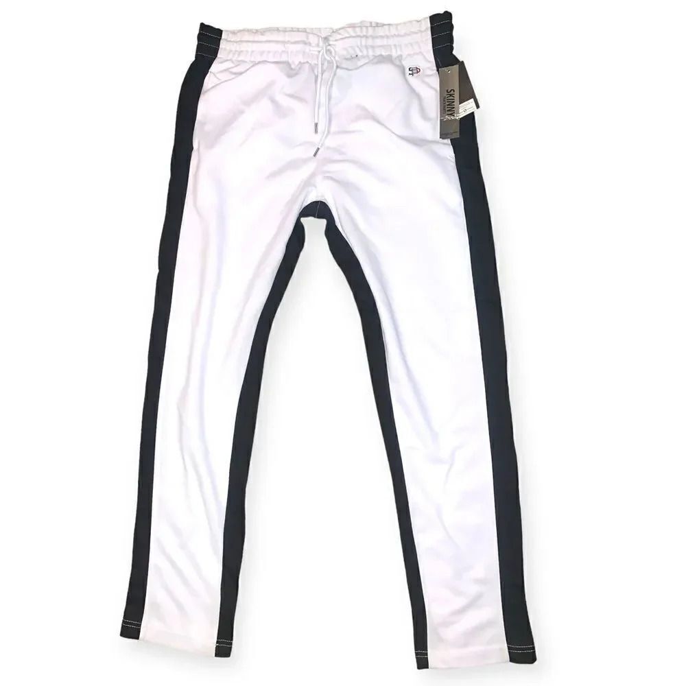 South Pole Pants Adult Medium White Outdoors Track Pants Comfort Casual Mens
